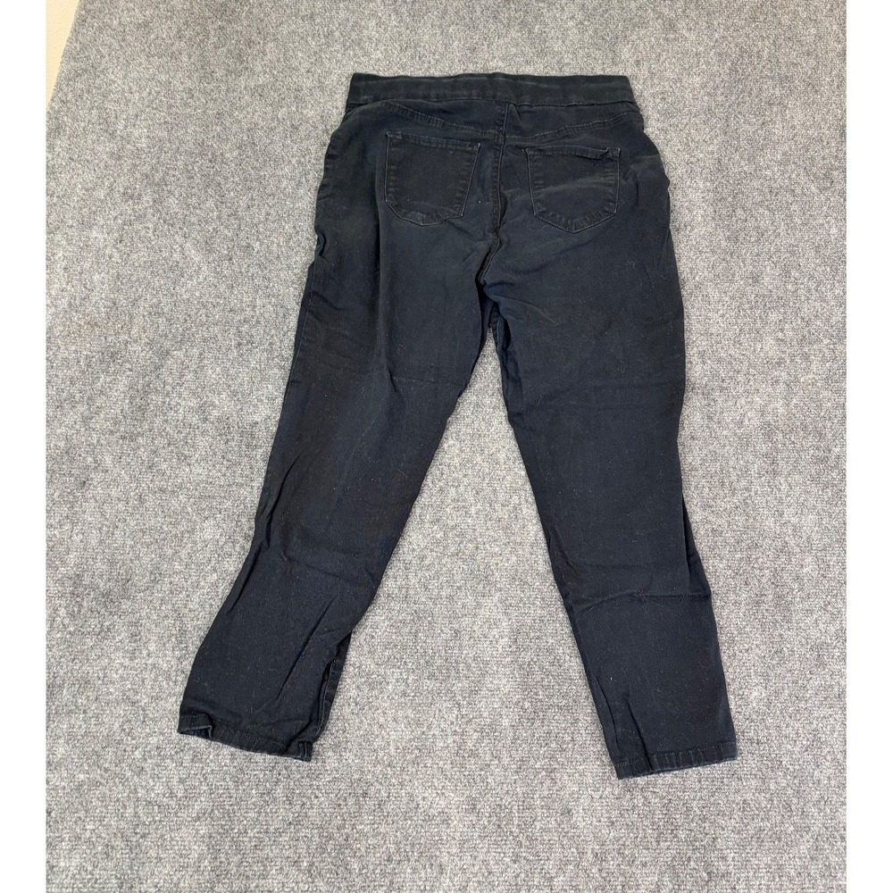 Nine West Pants Heidi Pull On Cropped Black Women's Size 10 - Picture 3 of 10